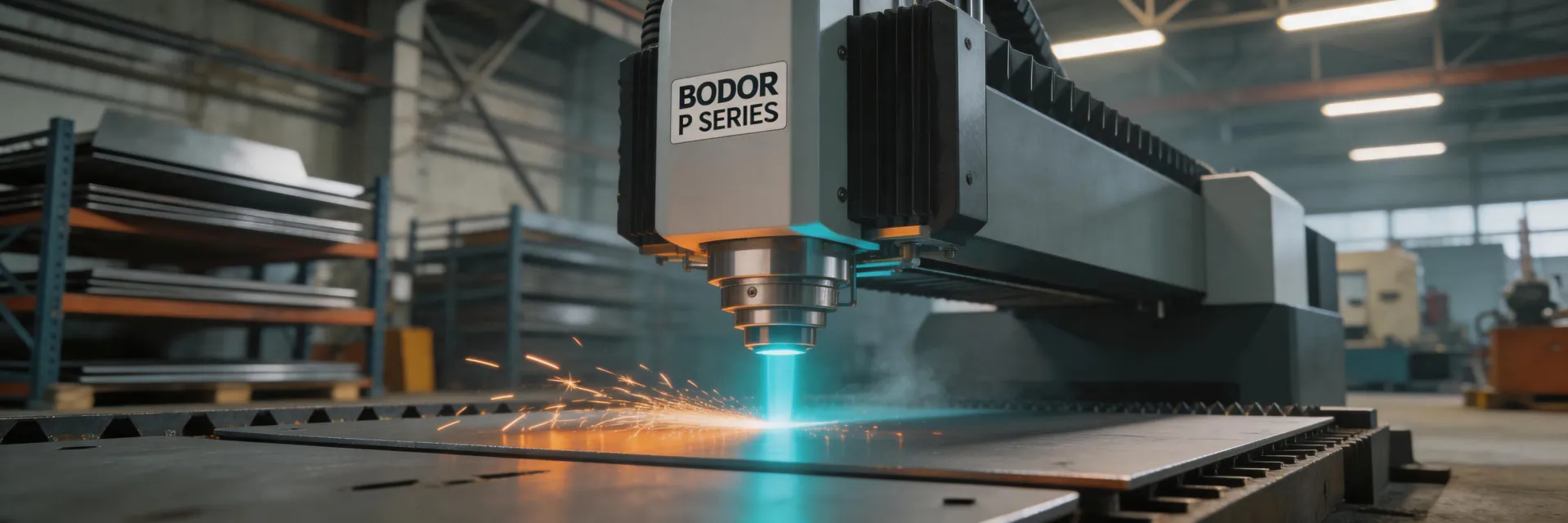 Bodor P Series 12kW fiber laser cutting 10mm mild steel
