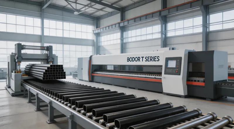 German furniture tube fabricator running Bodor T Series with auto-loader