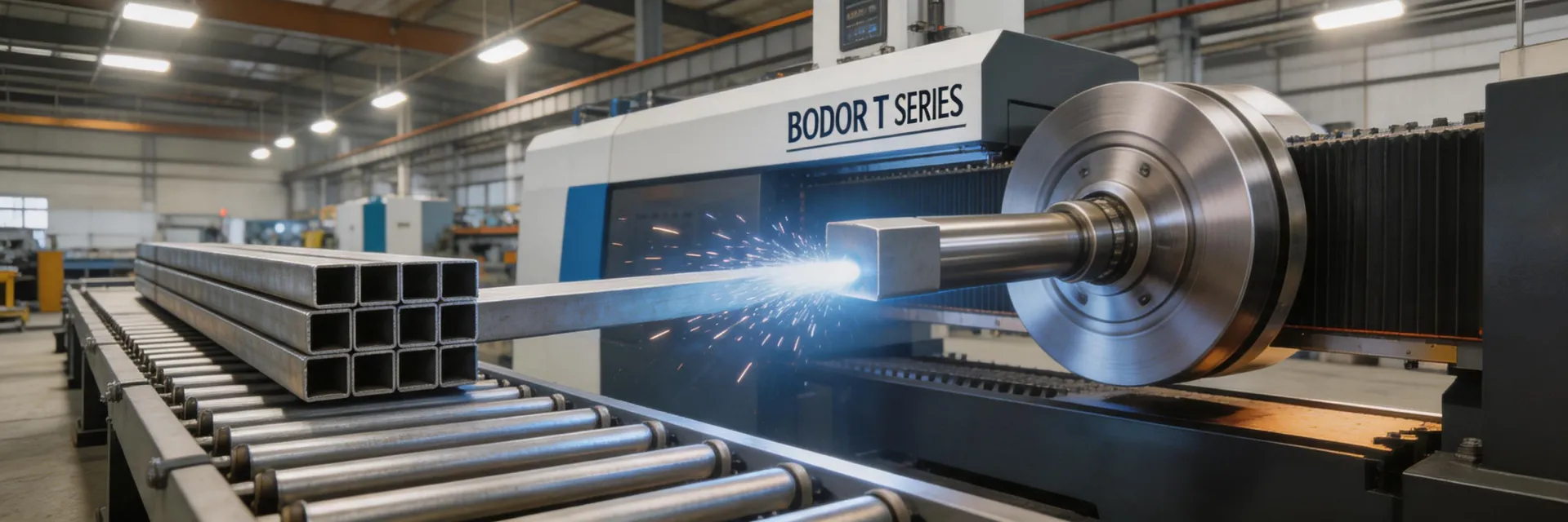Bodor T Series tube laser processing 100mm square tube