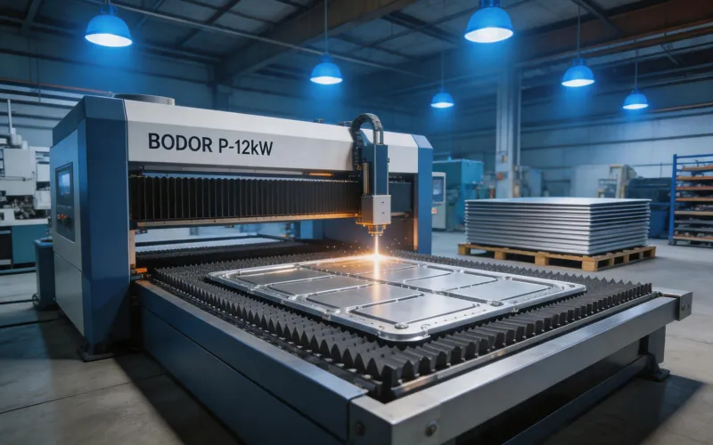 Automotive tier-2 EV battery tray cutting with Bodor